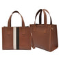 The Classic Stripe Accent Structured Tote Handbag – Beeba Pakistan