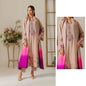 Desert Sand Embroidered 3-Piece Suit with Pink Ombre Dupatta | Luxury Prêt/Unstitched